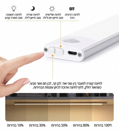 MotionGlow™ – מנורה חכמה שחושבת צעד אחד לפניך